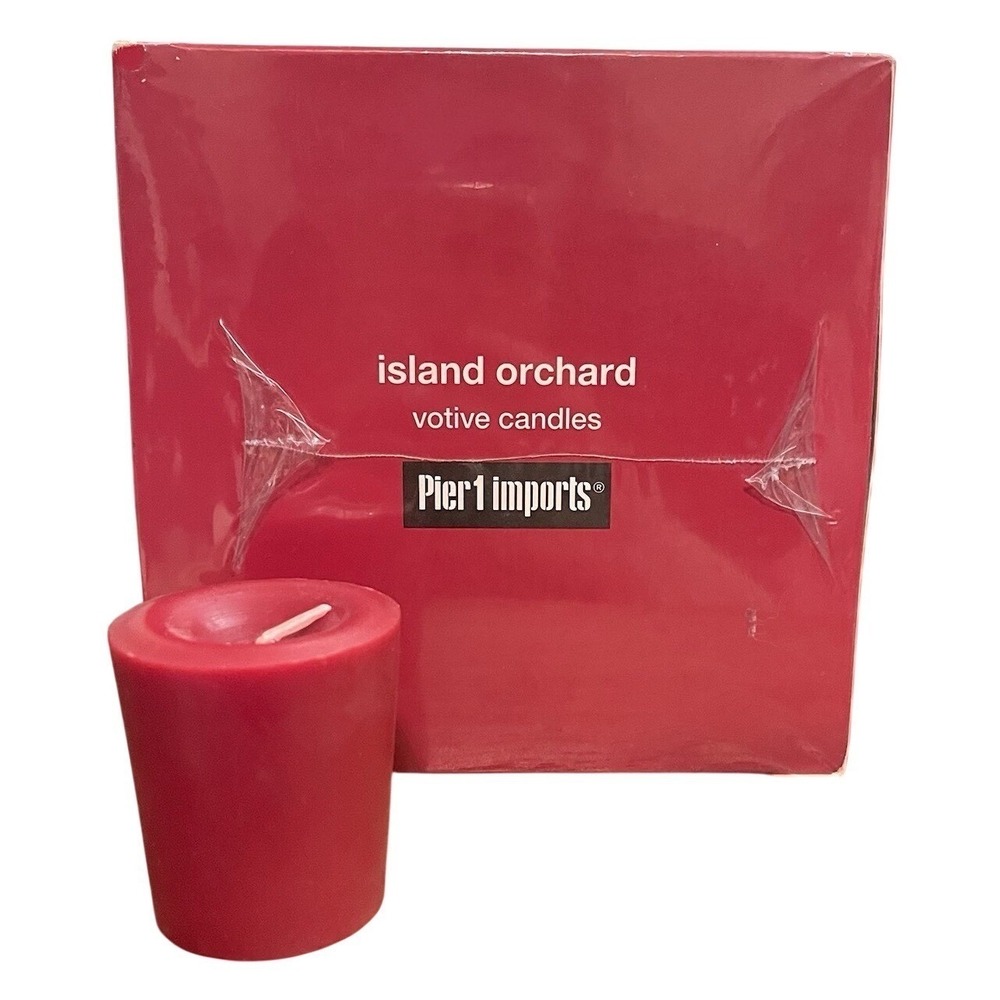 NEW ~ PIER‎ 1 IMPORTS Island Orchard 18 Votive Candles DISCONTINUED Sealed
